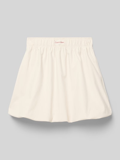 Calvin Klein Jeans Rock mit elastischem Bund Ecru 1