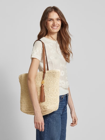 Lauren Ralph Lauren Handtasche mit Label-Applikation Modell 'WHITNEY' Sand 1