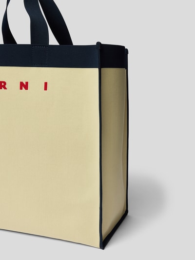 Marni Shopper mit Brand-Schriftzug Offwhite 3