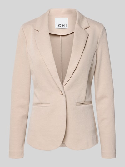 ICHI Slim Fit Blazer mit Paspeltaschen Modell 'KATE PIQUE' Sand 2