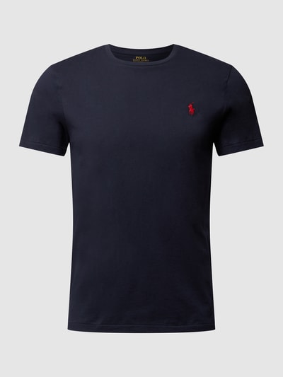 Polo Ralph Lauren T-shirt o kroju custom slim fit z wyhaftowanym logo Granatowy 2