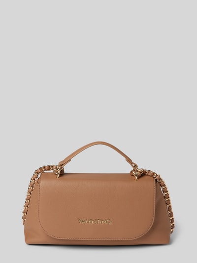 VALENTINO BAGS Handtas met labelapplicatie, model 'ARCADIA' Camel - 1