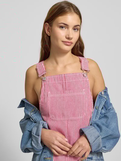 Pieces Regular fit tuinjurk van katoenmix, model 'ALLO' Bordeaux - 3