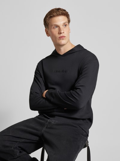 Calvin Klein Underwear Hoodie mit Label-Stitching Black 3