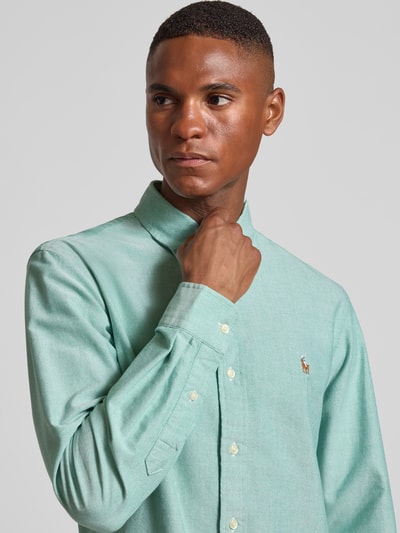 Polo Ralph Lauren Regular fit vrijetijdsoverhemd met logostitching, model 'Cub' Groen - 3