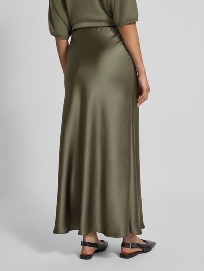 Luisa Cerano Długa spódnica z elastycznym pasem Khaki 5