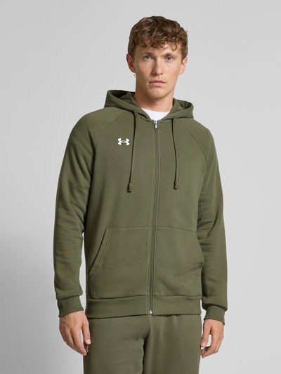 Under Armour Sweatjack met kangoeroezak Olijfgroen - 4