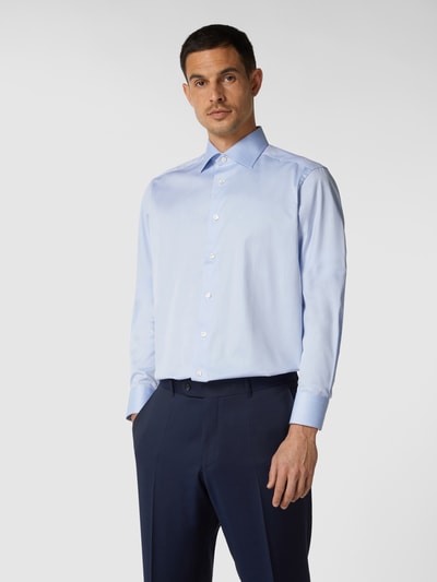 Eton Regular Fit Regular Fit Business-Hemd aus Twill Bleu 4