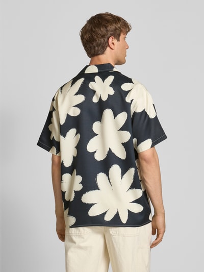 ANOTHER COTTON LAB Relaxed Fit Freizeithemd mit Resortkragen Black 5