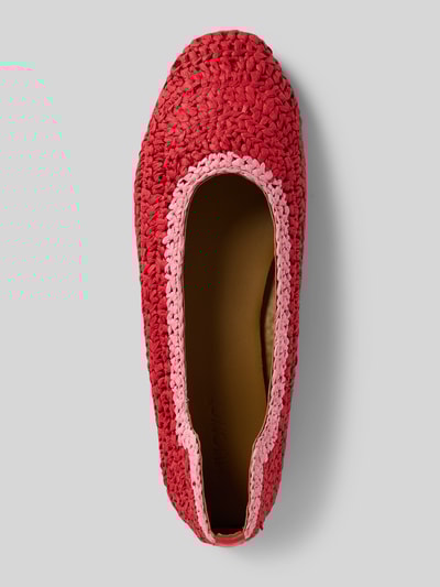 INUOVO Ballerinas in Flecht-Optik Rot 4