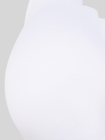 Produktfoto, Bustier mit herausnehmbaren Cups von Skiny in Weiß, weiche Stretch-Struktur, glatte Oberfläche, Detailaufnahme