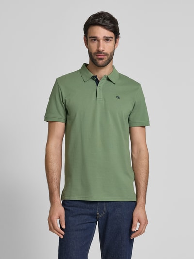 Tom Tailor Regular Fit Poloshirt aus reiner Baumwolle Oliv 4