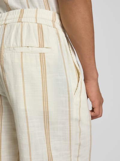 Only & Sons Relaxed fit bermuda van een mix van viscose en katoen, model 'TINUS' Offwhite - 3