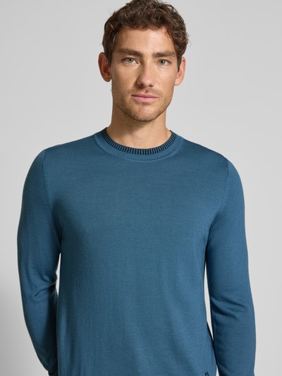 Paul Smith Regular Fit Strickpullover aus reiner Wolle Blau 3
