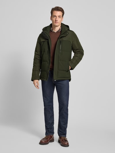 Lerros Steppjacke mit verlängertem Rückenteil Dunkelgruen 1