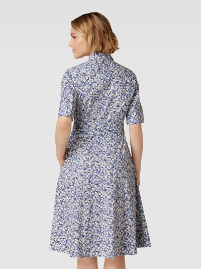 Lauren Ralph Lauren Overhemdjurk met all-over bloemenmotief, model 'FINNBARR' Blauw - 5