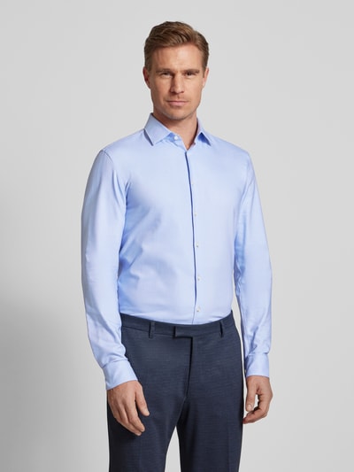 Jake*s Slim Fit Business-Hemd mit Kentkragen Bleu 4