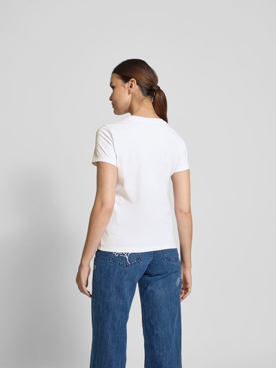 Kenzo T-Shirt mit Label-Print Weiss 5