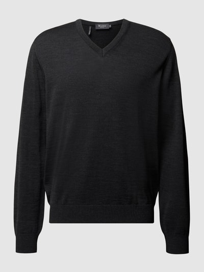 MAERZ Muenchen Pullover van scheerwol  Antraciet - 2