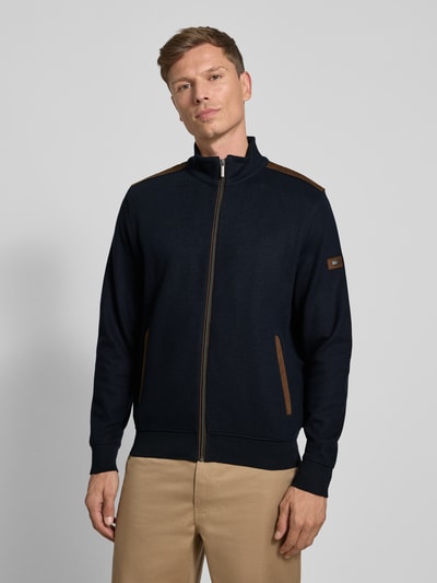 bugatti Sweatjacke mit Stehkragen Modell 'Selanik' Marine 4