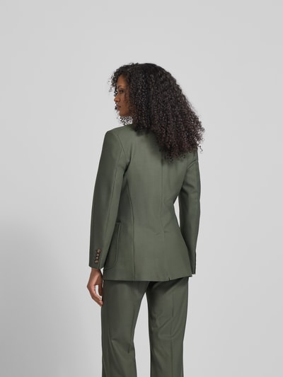 Victoria Beckham Slim Fit Blazer mit Reverskragen Schilf 5