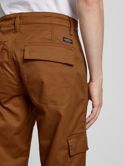 Blend Cargohose mit elastischen Abschlüssen Mittelbraun 3