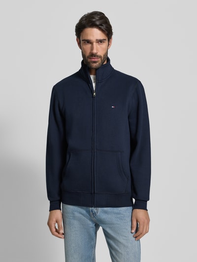Tommy Hilfiger Regular fit sweatjack van katoenmix Marineblauw - 4