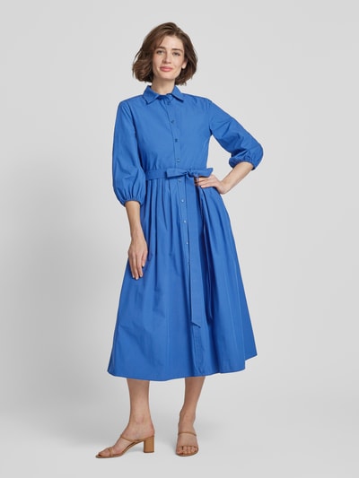 Weekend Max Mara Overhemdjurk met strikceintuur, model 'FAENZA' Blauw - 1