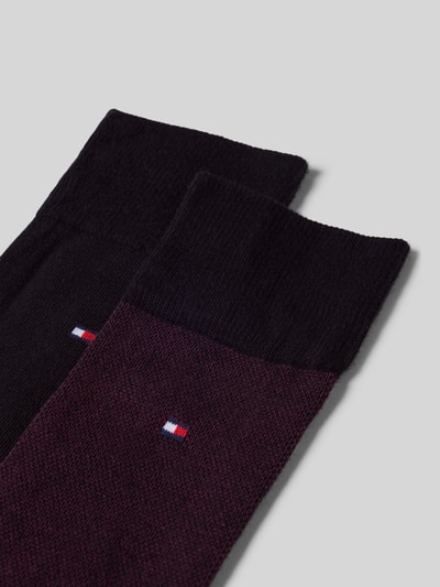 Tommy Hilfiger Kousen van katoenmix, per 2 paar Bordeaux - 2