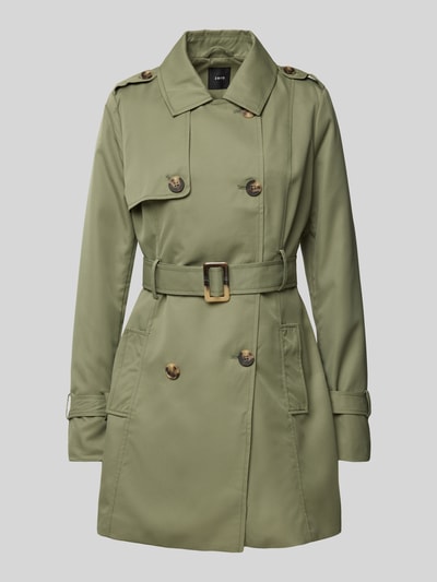 Zero Trenchcoat met tailleriem Kaki - 1