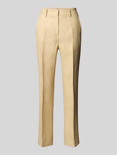 Weekend Max Mara Regular Fit Stoffhose mit Bügelfalten Modell 'AGAPE' Sand 1