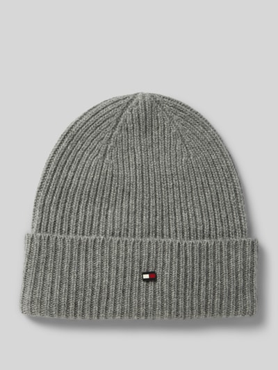 Tommy Hilfiger Beanie van puur kasjmier Lichtgrijs gemêleerd - 1