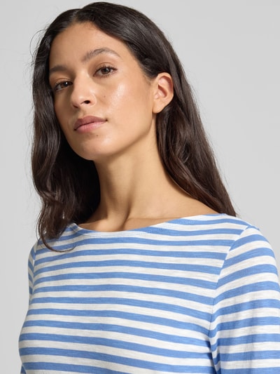 Marc O'Polo Regular Fit Langarmshirt aus reiner Baumwolle Hellblau 3