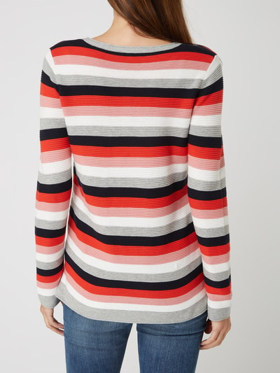 Tom Tailor Pullover mit Streifenmuster Rot 5