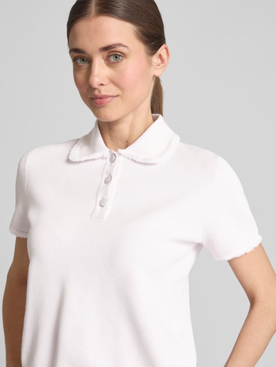 Emporio Armani Poloshirt in Strick-Optik Rose 3