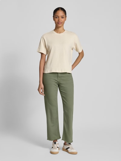 s.Oliver RED LABEL Straight Fit Jeans aus Baumwoll-Mix Modell 'KAROLIN' Khaki 1