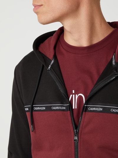 CK Calvin Klein Sweatjacke aus Bio-Baumwolle  Bordeaux 3