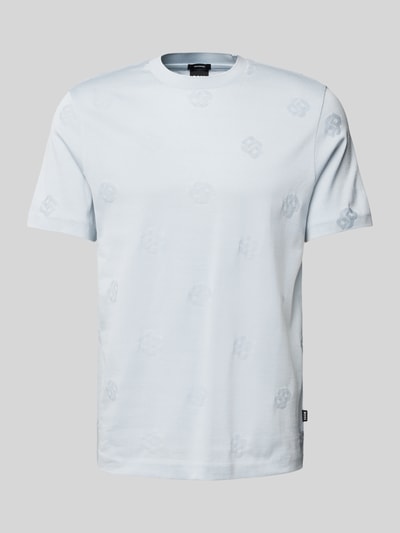 BOSS T-Shirt aus reiner Baumwolle Modell 'Thompson' Bleu 1