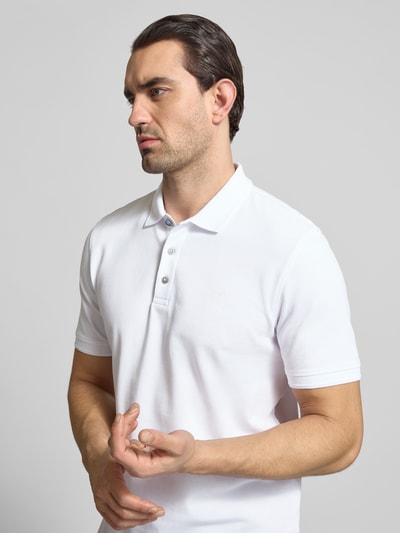 Brax Regular Fit Poloshirt mit Logo-Detail Modell 'Pete' Mittelbraun 3
