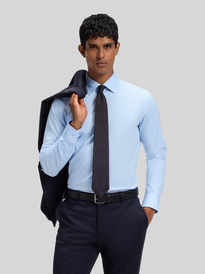 BOSS Krawat z mieszanka jedwabiu model 'H-Tie 8 CM-ONE' Granatowy 2