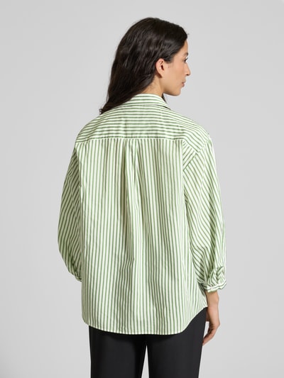 Weekend Max Mara Relaxed Fit Wickelbluse aus Baumwoll-Seiden-Mix Modell 'CECI' Gruen 5