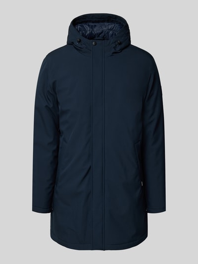 Matinique Regular fit parka met capuchon, model 'Madeston' Marineblauw - 2