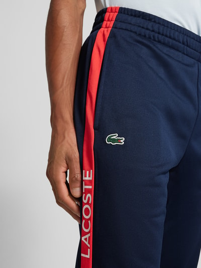 Lacoste Sweatpants met elastische band, model ‘TAFFETA’ Donkerblauw - 3