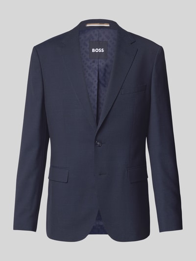 BOSS Marynarka na dwa guziki o kroju regular fit z kołnierzem z połami model ‘Jasper’ Granatowy 2