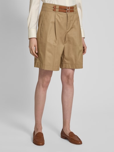 Lauren Ralph Lauren Relaxed Fit Shorts mit Bundfalten Modell 'GAVRELL' Camel 4