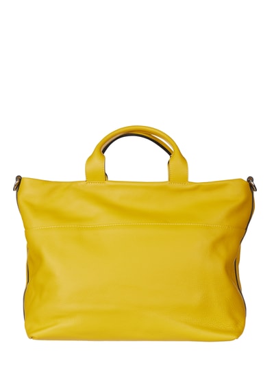 GIANNI CHIARINI Shopper van leer, model 'Duna' Geel - 4