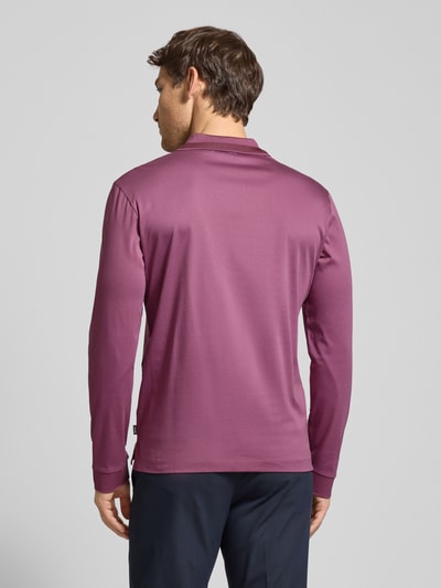 BOSS Poloshirt mit Label-Detail Modell 'Pleins' Purple 5