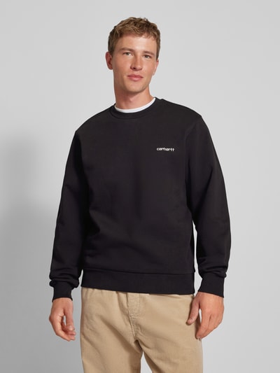 Carhartt Work In Progress Sweatshirt met ribboorden Zwart - 4