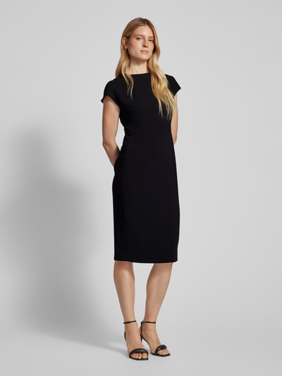 Windsor Knielanges Kleid mit Rundhalsausschnitt Black 1