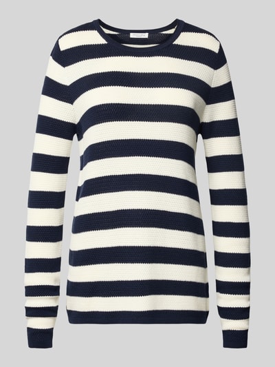 Christian Berg Woman Grof gebreide pullover Donkerblauw - 2